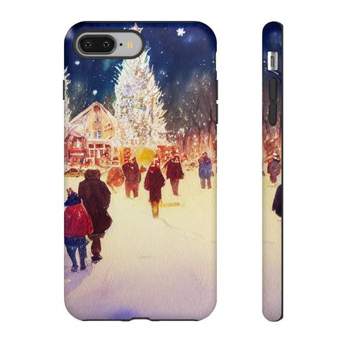 A Christmas Market in Denver Colorado - Impact Resistant Phone Case iPhone 8 Plus Matte